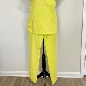 Figs Women's  Citrine Yellow Skinny Scrub Pants
